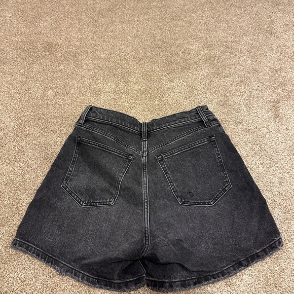 Abercrombie & Fitch Dark 27 Jean Shorts crossover waistband - Picture 3 of 3